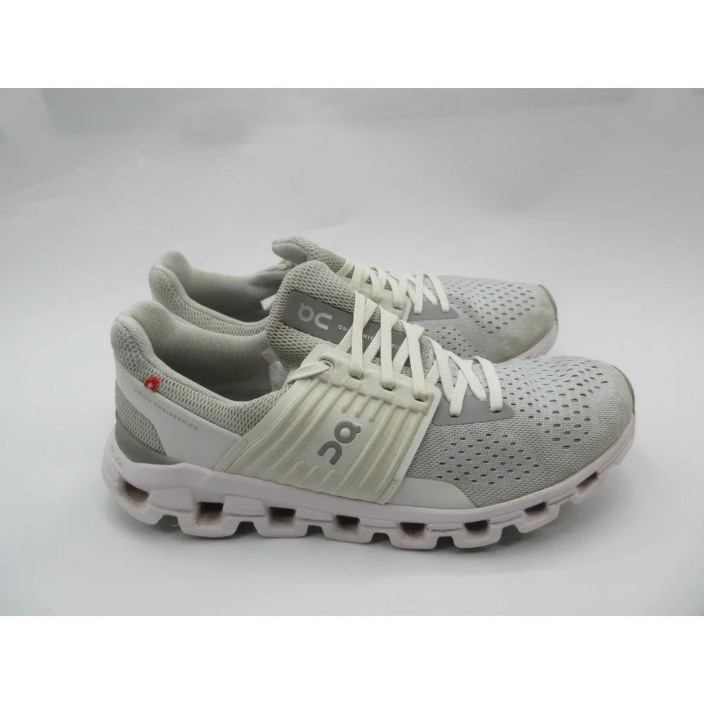 On Running Cloudswift Shoes Womens Size 9.5 Gray White CloudTec Athletic